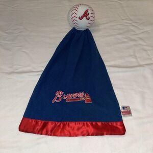 Atlanta‎ Braves Plush Baseball Snuggle Ball Baby / Infant Security Blanket